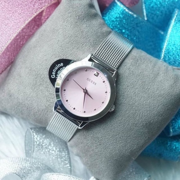 New GUESS Pink Genuine Diamond Dial Women\'s Watch main image 7